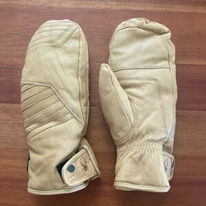 Spyder gore-Tex women’s turret leather ski mittens shearling lined